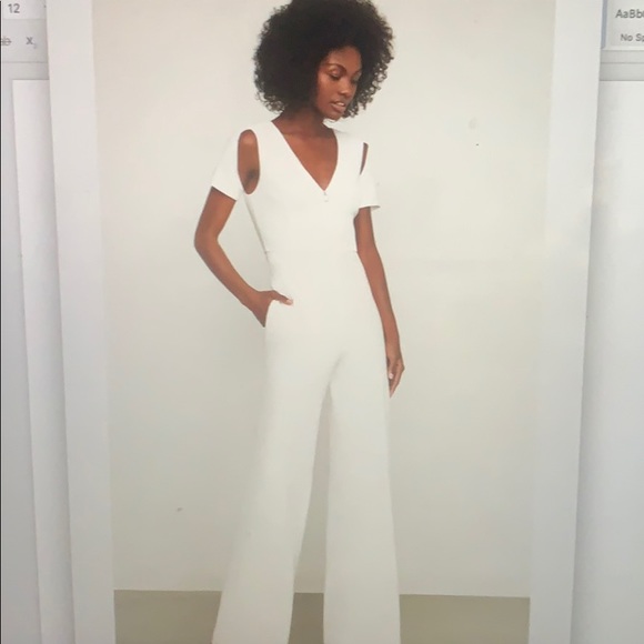 BCBGMaxAzria Pants - BCBG white Romper XS (brand new)